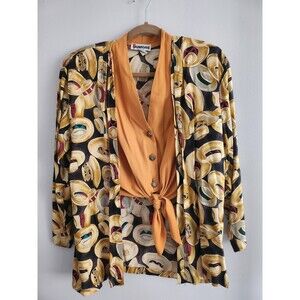 Vintage 80s/90s Juniors Blazer-Blouse Set M/L